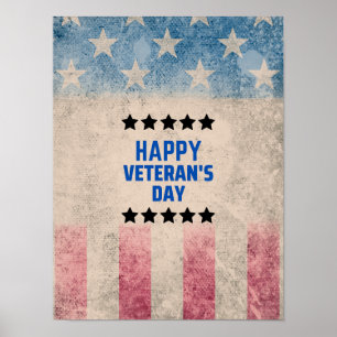 Honouring Our Heroes Happy Veteran's Day Poster