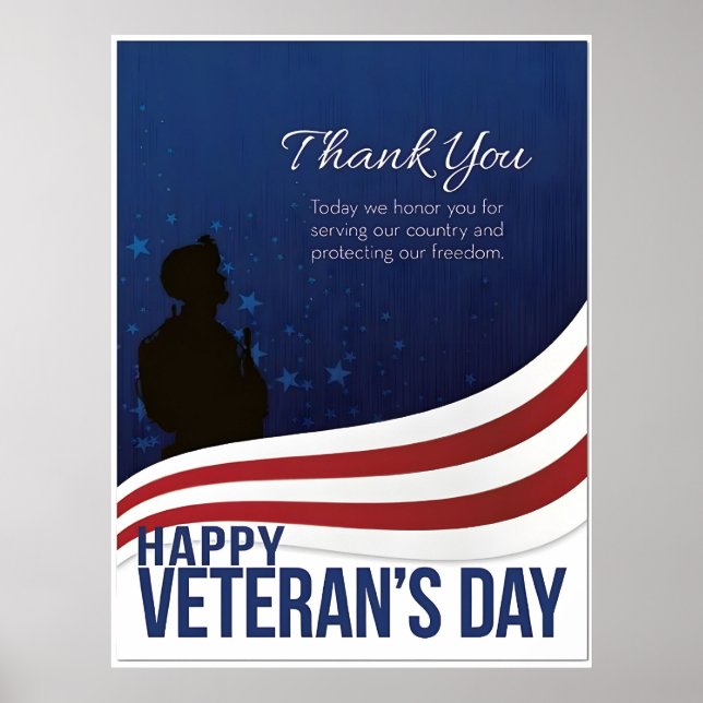 Honouring Our Heroes This Veterans Day 2025 Poster (Front)