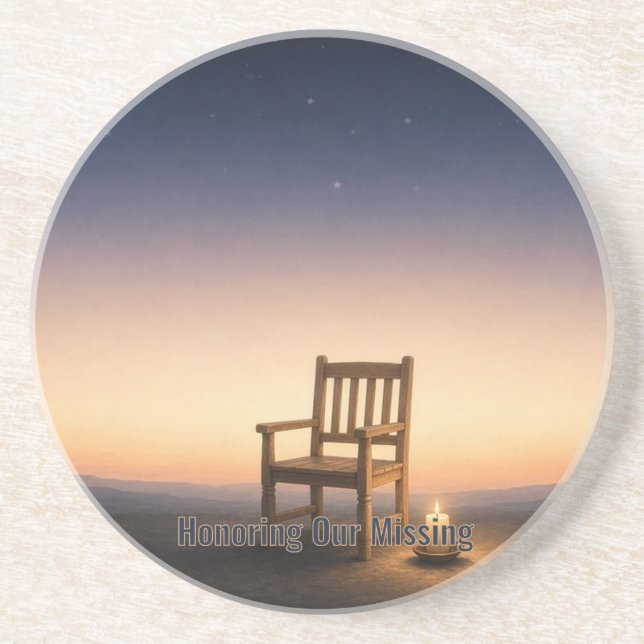 Honouring Our Missing Sandstone Coaster (Front)
