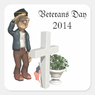 Honouring our Veterans - Square Sticker