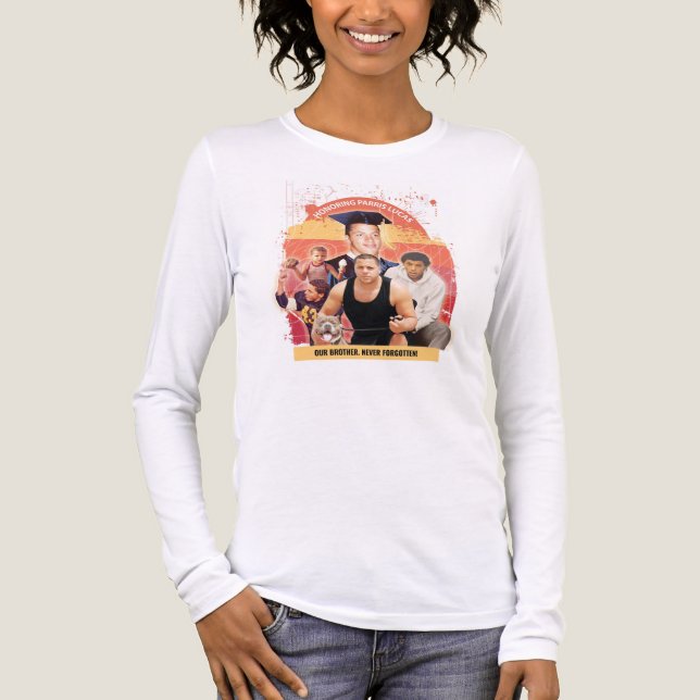 Honouring Parris Lucas - Women Long Sleeve Tri-Blend Shirt (Front)