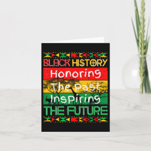 Honouring Past Inspiring Future Black History Mont Card