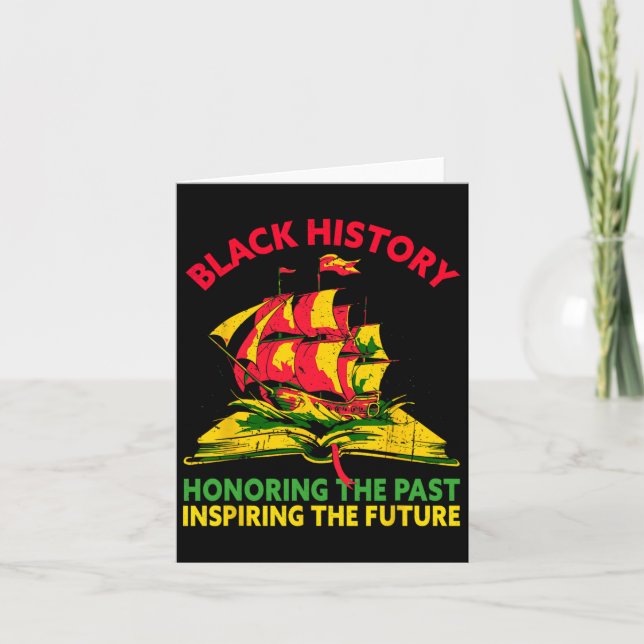 Honouring Past Inspiring Future Black History Mont Card (Front)