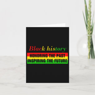 Honouring Past Inspiring Future Black History Mont Card