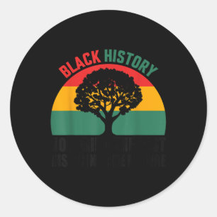 Honouring Past Inspiring Future Black History Mont Classic Round Sticker
