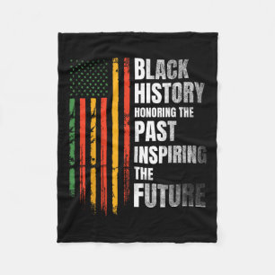 Honouring Past Inspiring Future Black History Mont Fleece Blanket