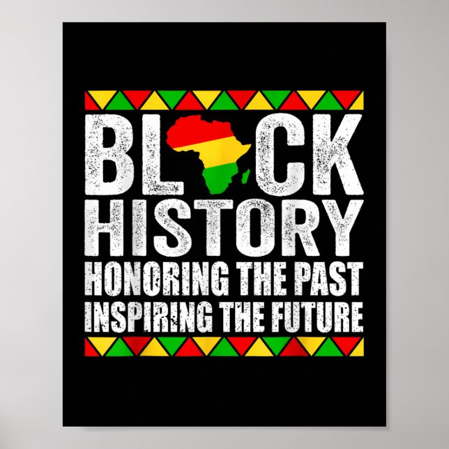 Honouring Past Inspiring Future Black History Mont Poster (Front)