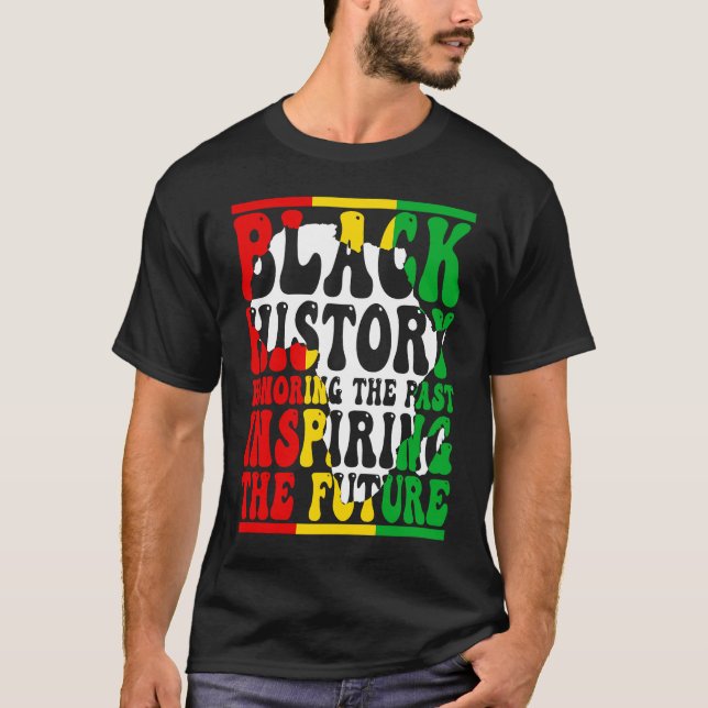 Honouring Past Inspiring Future I Am Black History T-Shirt (Front)