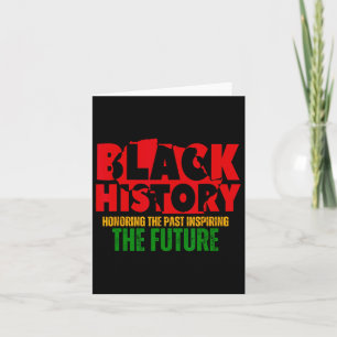 Honouring Past Inspiring Future Men Women Black Hi Card