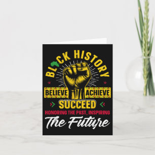 Honouring Past Inspiring Future Men Women Black Hi Card