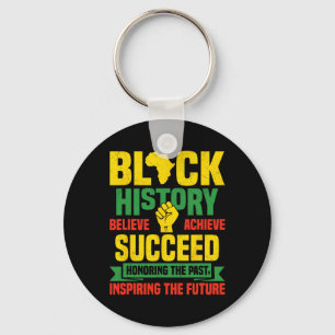 Honouring Past Inspiring Future Men Women Black Hi Key Ring