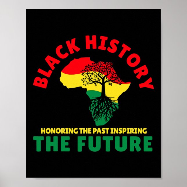 Honouring Past Inspiring Future Men Women Black Hi Poster (Front)