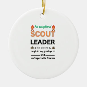 Honouring the Guiding Light of a Scout Leader Ceramic Tree Decoration