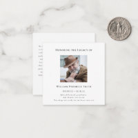 Honouring the legacy modern  photo  prayer card 