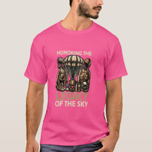 Honouring The Legacy Of The Sky Skydiver Freefalli T-Shirt