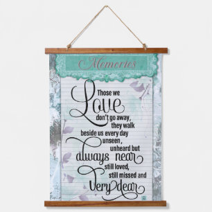 Honouring the Memories of Loved Ones Hanging Tapestry