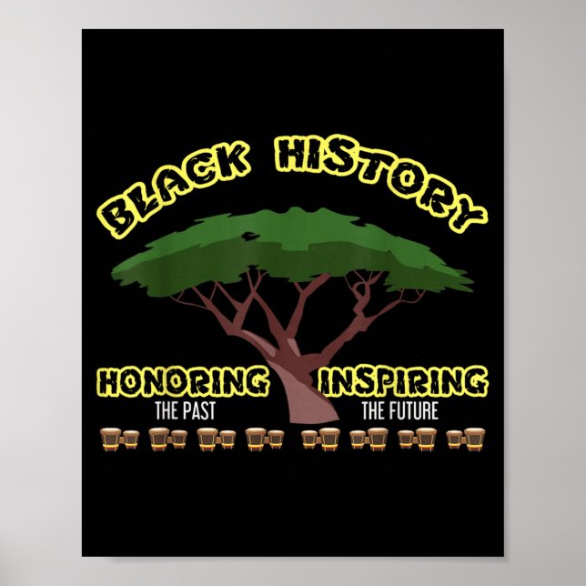 Honouring The Past Black History Month Poster (Front)
