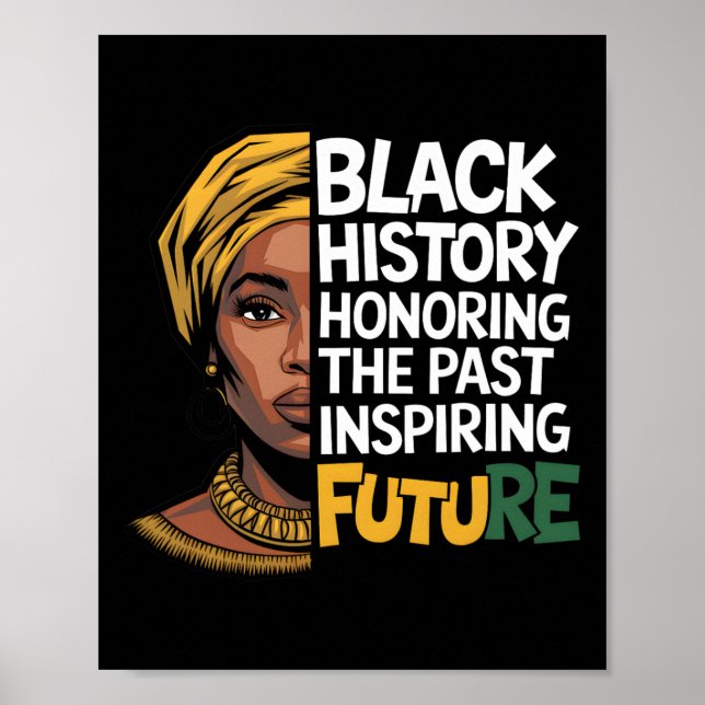 Honouring The Past Inspiring Future Men Women Blac Poster (Front)
