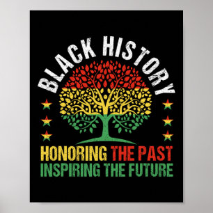 Honouring The Past Inspiring The Future Black Hist Poster