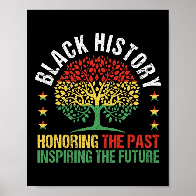 Honouring The Past Inspiring The Future Black Hist Poster (Front)