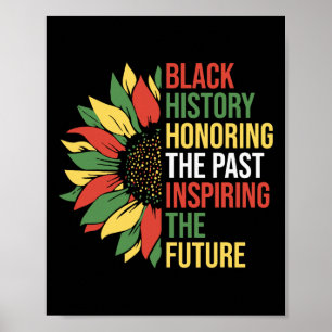 Honouring The Past Inspiring The Future Black Hist Poster
