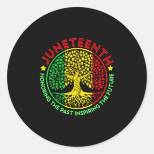 Honouring The Past Inspiring The Future Juneteenth Classic Round Sticker