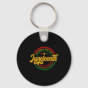 Honouring the past juneteenth celebrating freedom key ring