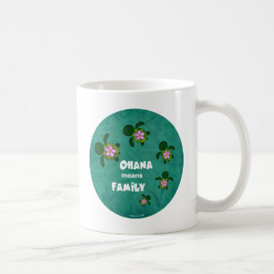 Honu Sea Family_circle Coffee Mug