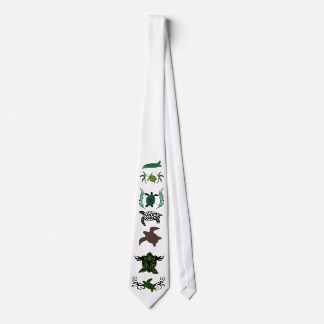 Honu sea turtle fourth  line up tie (Front)