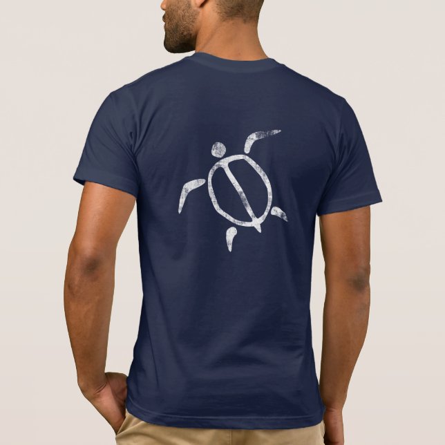 Honu (Sea Turtle) Pertroglyph Shirt (Back)