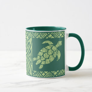 Honu Tapa Hawaiian Primitive Turtle Mug