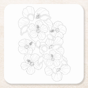 Honu Turtles Adult Colouring Paper Coaster