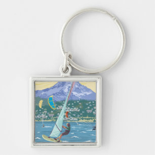 Hood River, ORWind Surfers & Kite Boarders Key Ring