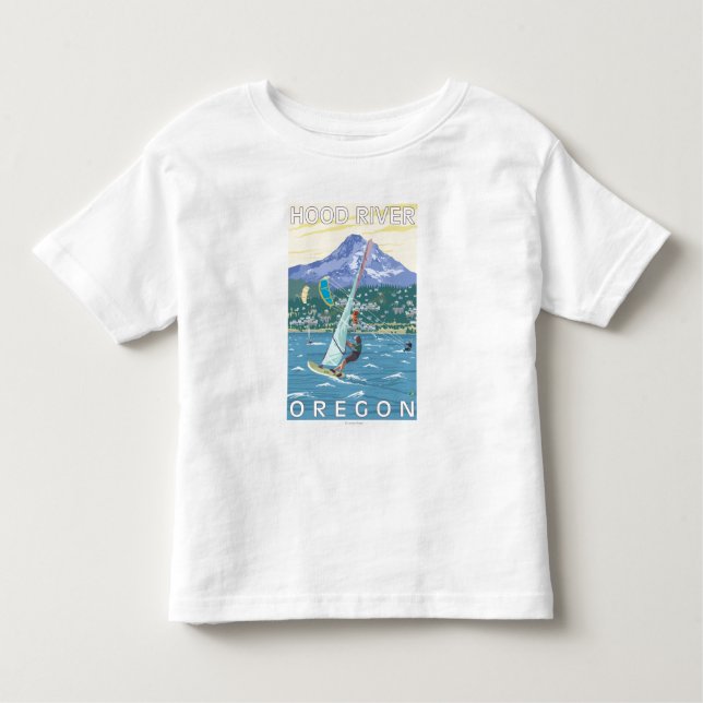 Hood River, ORWind Surfers & Kite Boarders Toddler T-Shirt (Front)