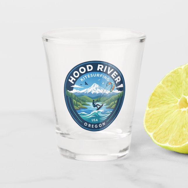 Hood River USA Shot Glass (Front)
