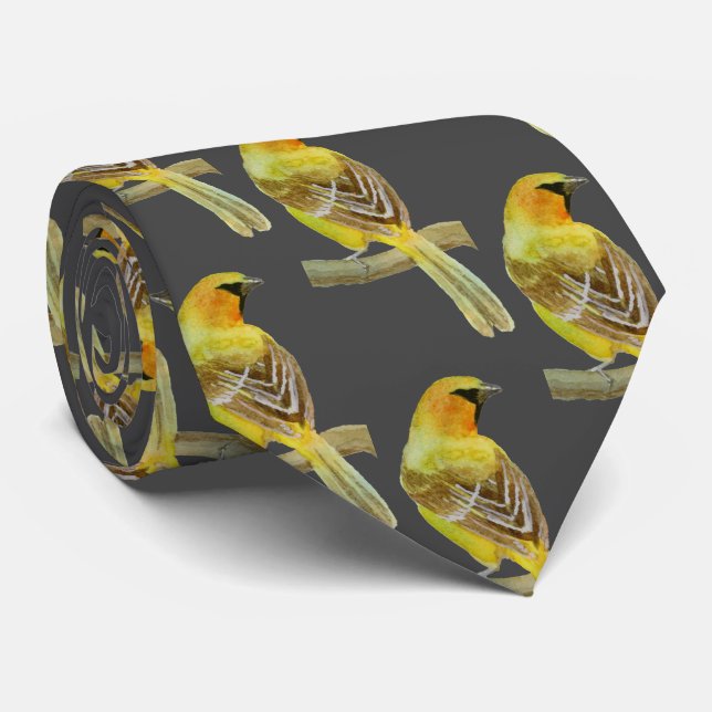 Hooded Oriole Tie (Rolled)