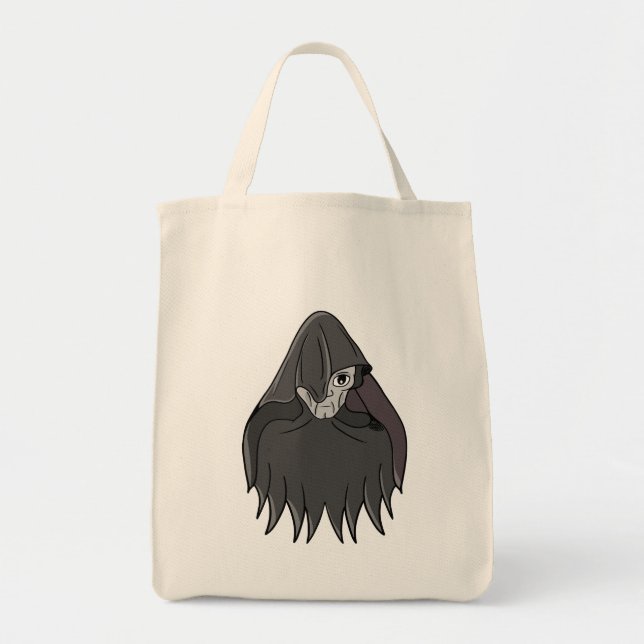 Hooded Specter in Shadow Cloak Tote Bag (Front)