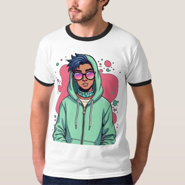 Hooded Street Vibe T-Shirt (Front)