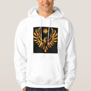 Hooded Sweatshirt Featuring Birds