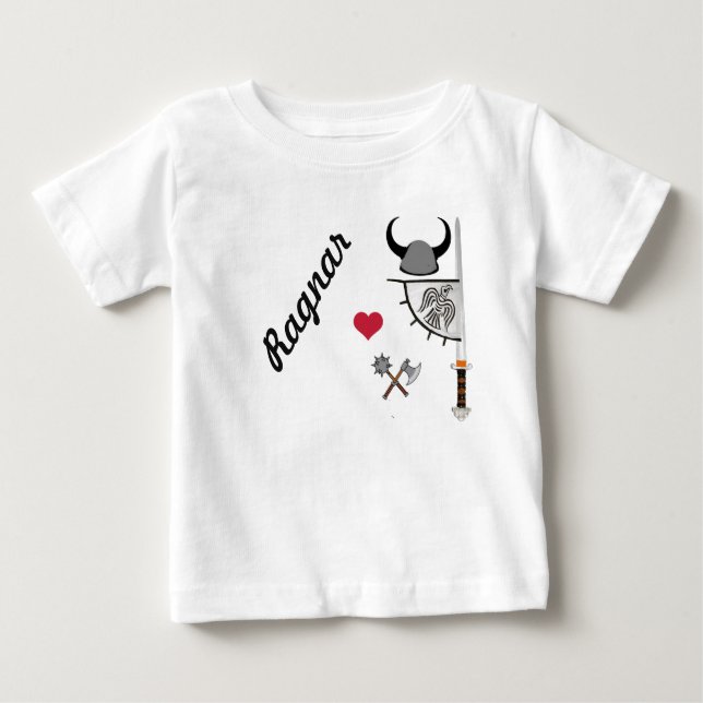 Hooded sweatshirt for a Viking hero Baby T-Shirt (Front)
