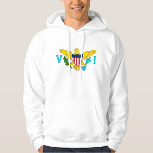 Hooded Sweatshirt with american flag