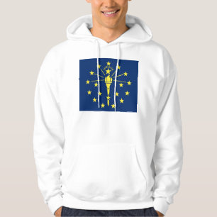 Hooded Sweatshirt with american flag