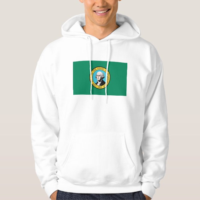 Hooded Sweatshirt with american flag (Front)