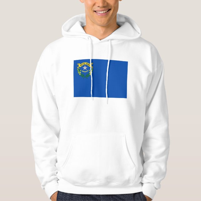 Hooded Sweatshirt with american flag (Front)