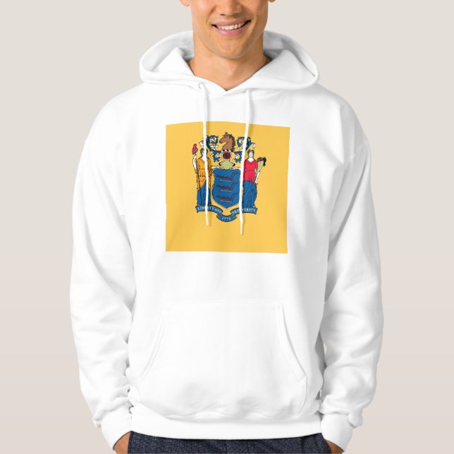 Hooded Sweatshirt with american flag (Front)