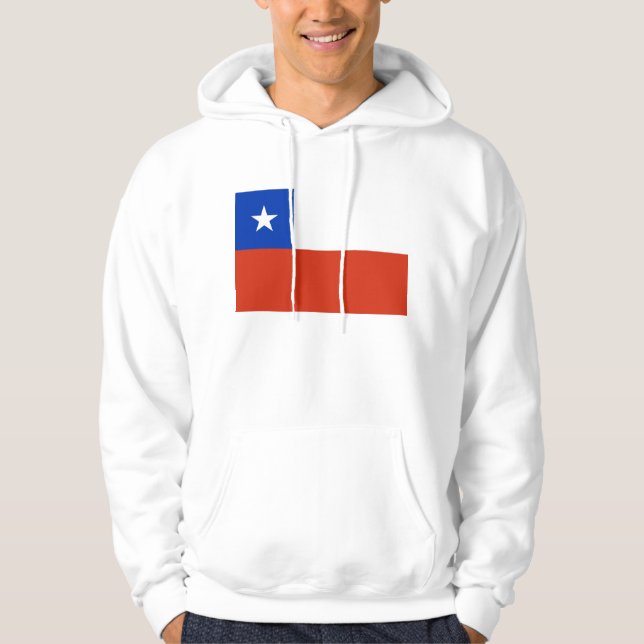 Hooded Sweatshirt with Flag of Chile (Front)