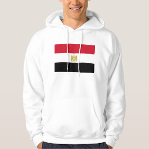 Hooded Sweatshirt with Flag of Egypt