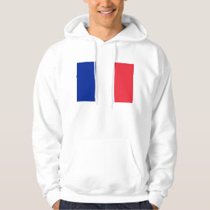 Hooded Sweatshirt with Flag of France