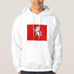 Hooded Sweatshirt with Flag of Kent, England