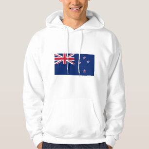 Hooded Sweatshirt with Flag of New Zealand